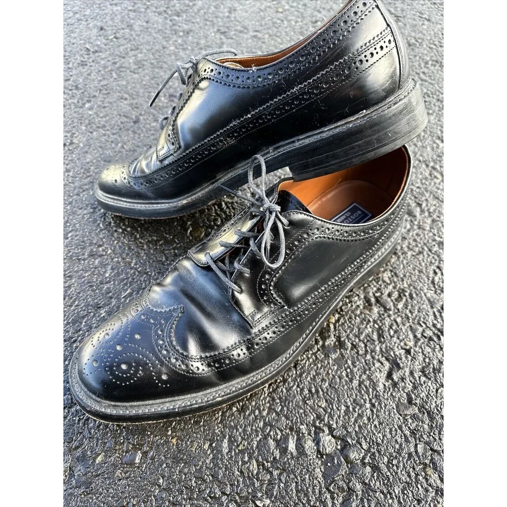 Men’s Bostonian Classics 11.5 D Black Wingtip Shoes